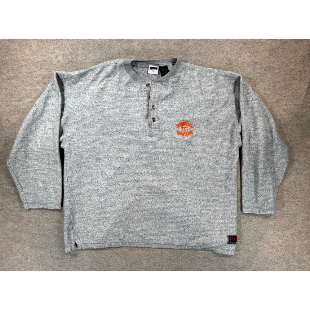 Tennessee Volunteers Henley Shirt Mens XL Gray Iron Knights Athletics Football